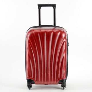 Чемодан пластиковый Fashion 004 красный 24" 4 колеса