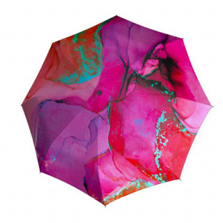 Зонт женский облегчённый Doppler 744865M01 мраморно-розовый