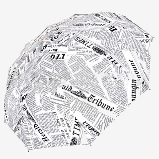 Зонт женский Popular 203-5, газета, полный автомат (ассортимент расцветок)
